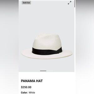 COPY - NWT Rag & Bone Classic White Fedora Hat with Black Band